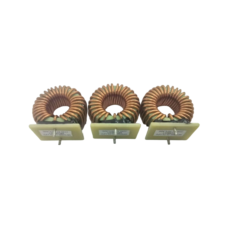 What are the electromagnetic properties of differential mode inductor iron powder zinc material?